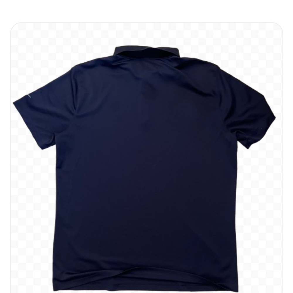 Nike Men's Navy Golf Polo Short Sleeve Sport Shirt Size L - Picture 2 of 8